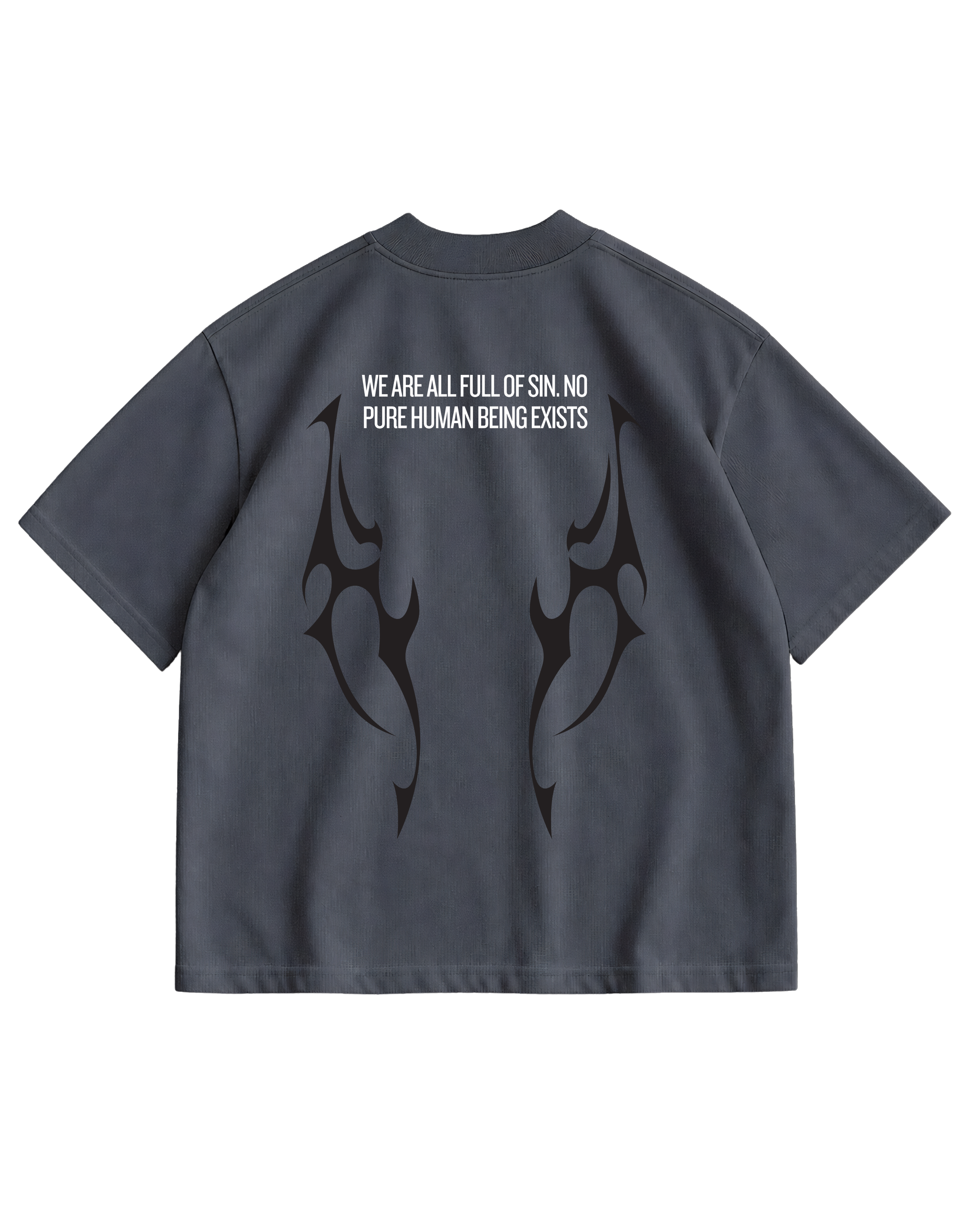 NARCISSIST -  GREY OVERSIZE TEE