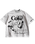 DIET COKE - WHITE OVERSIZE TEE