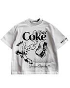 DIET COKE - WHITE OVERSIZE TEE