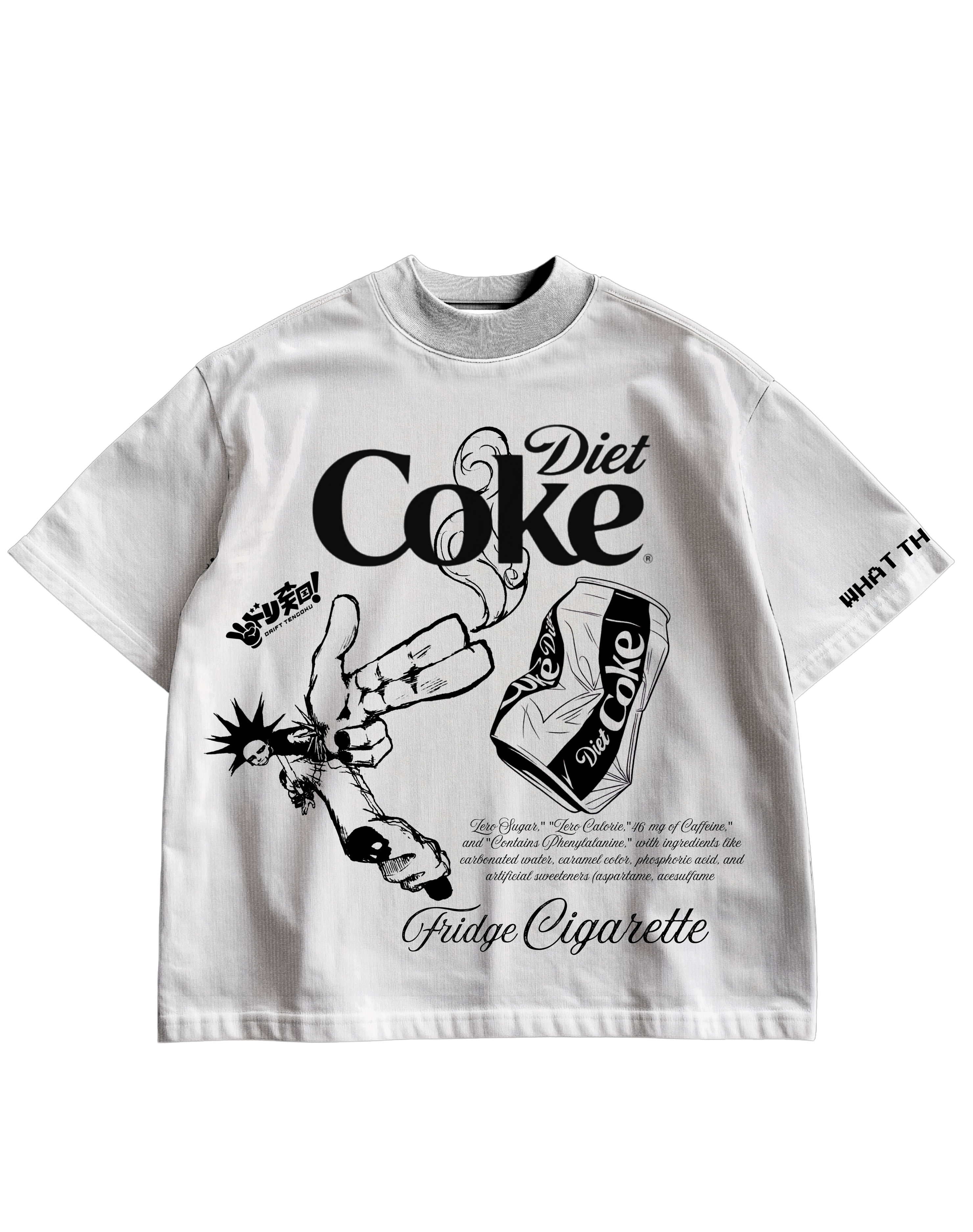 DIET COKE - WHITE OVERSIZE TEE