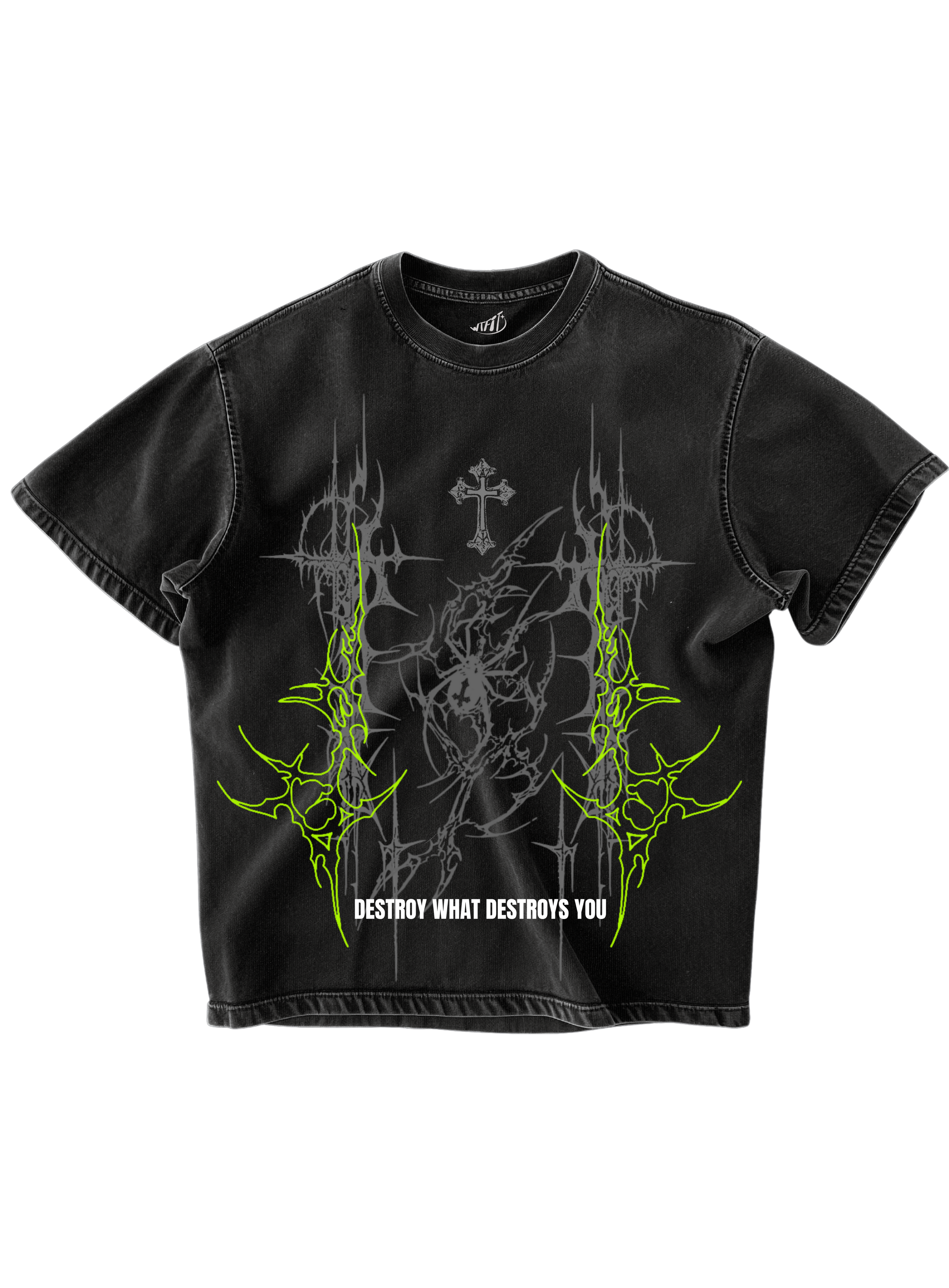 PHANTOM - BLACK OVERSIZE TEE