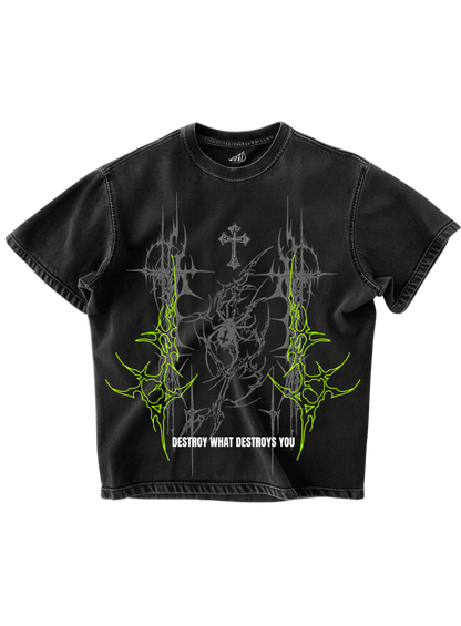 PHANTOM - BLACK OVERSIZE TEE