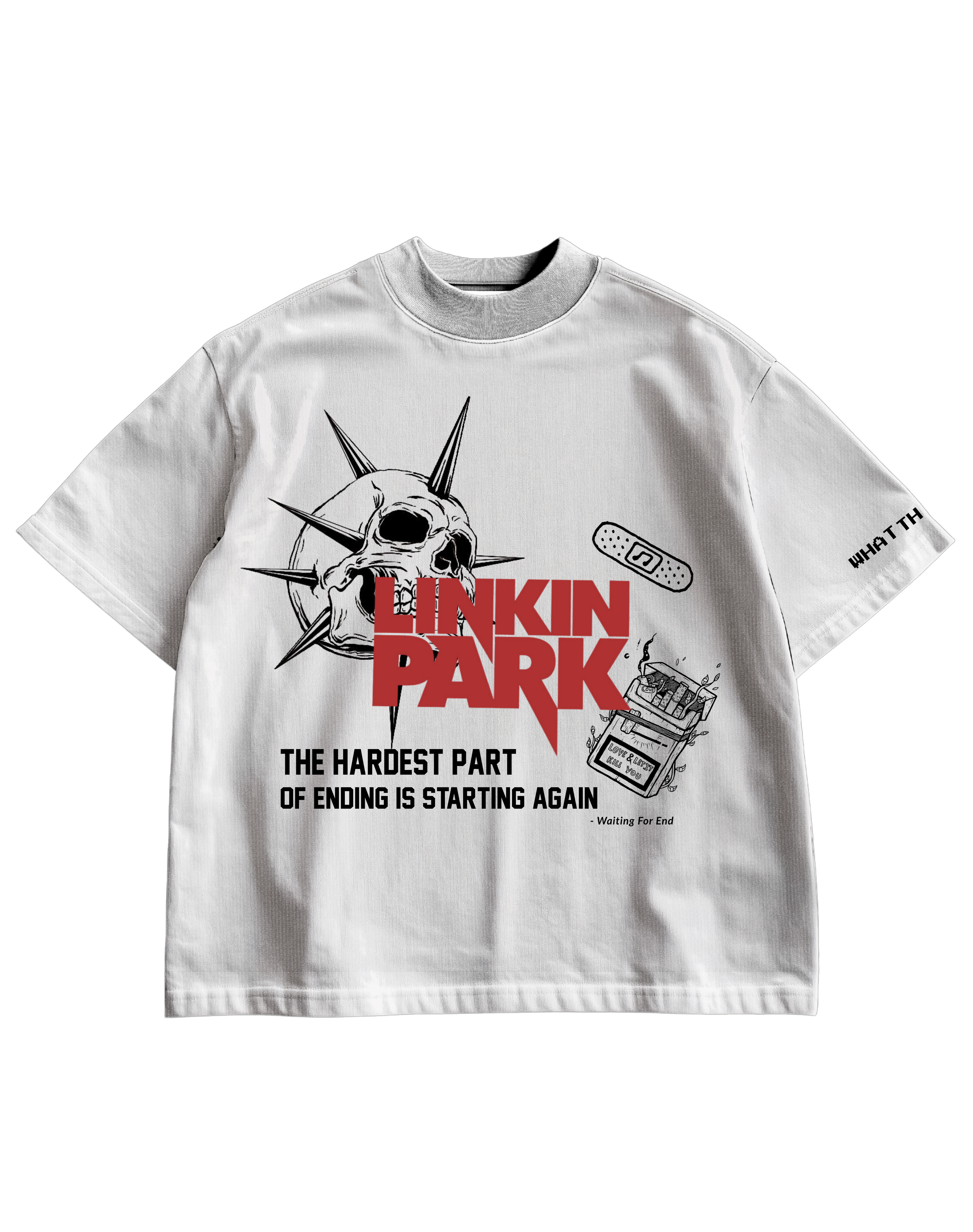 LINKINPARK - WHITE OVERSIZE TEE