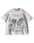 MONSTER ENERGY - WHITE OVERSIZED TEE