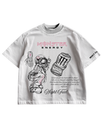 MONSTER ENERGY - WHITE OVERSIZED TEE