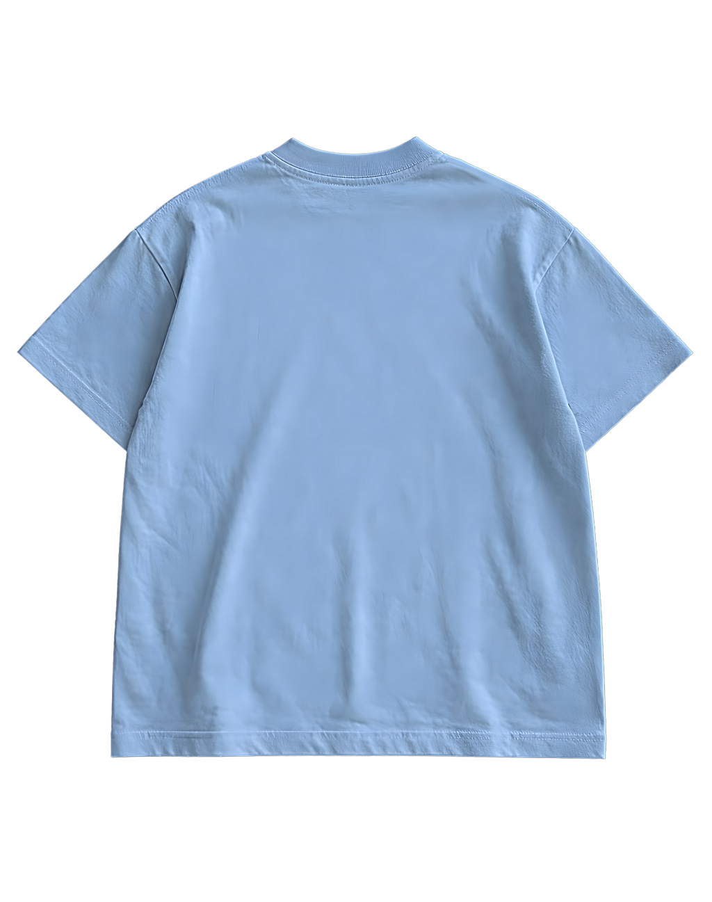 PIXEL KITTY- BLUE OVERSIZED TEE