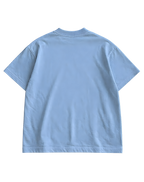 PIXEL KITTY- BLUE OVERSIZED TEE