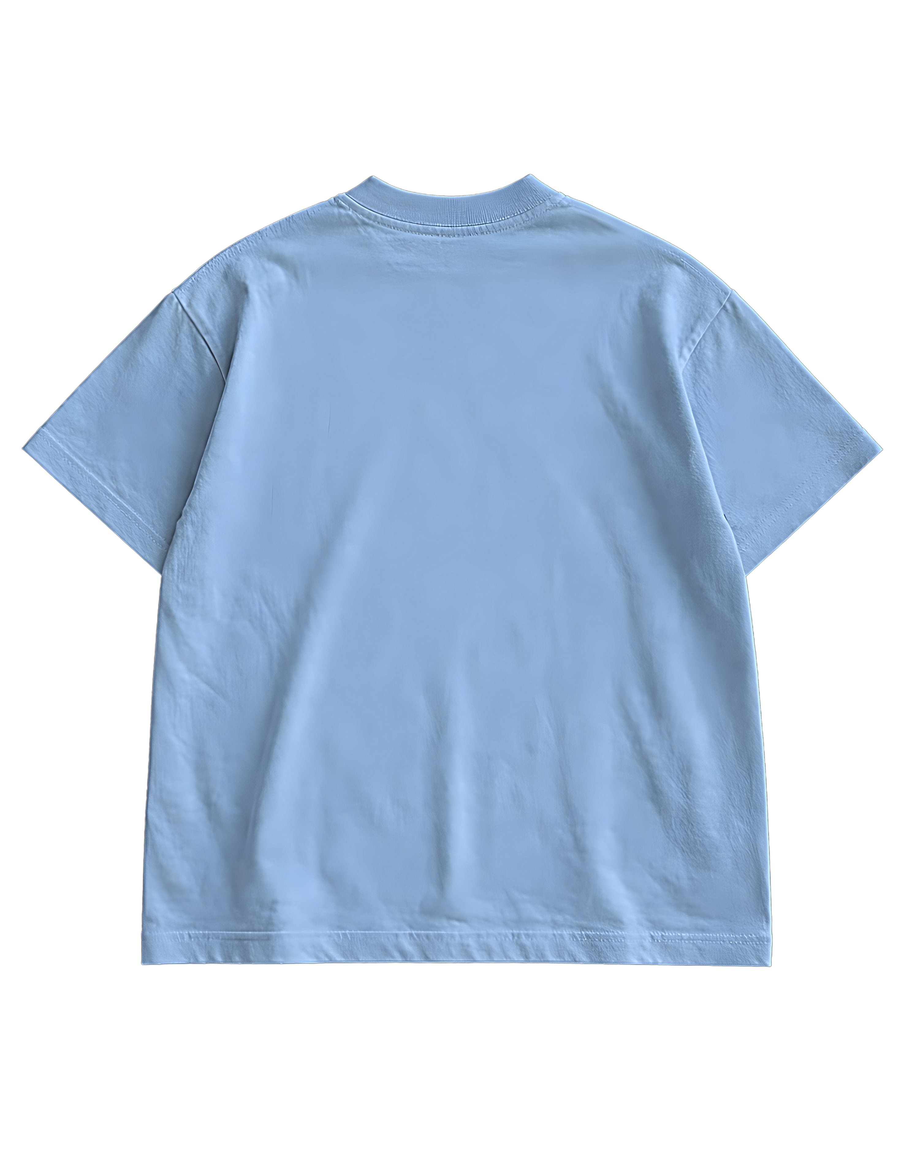 PIXEL KITTY- BLUE OVERSIZED TEE