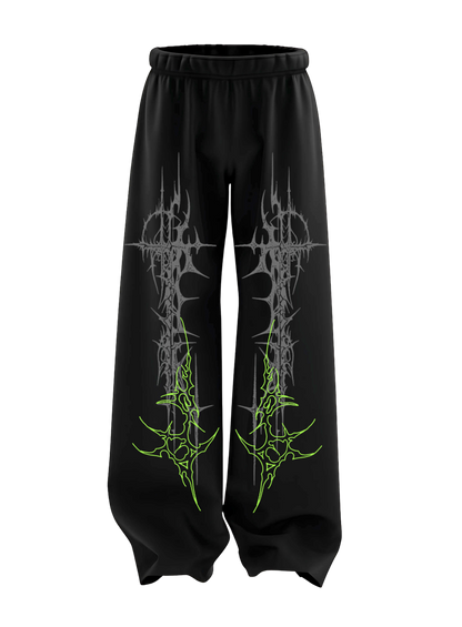 Black unisex cotton sweatpants with relaxed fit, elastic waistband, and side pockets  perfect for casual wear, gym, and loungewear in India, gothic , streetwear,streetstyle , menswear , women's wear