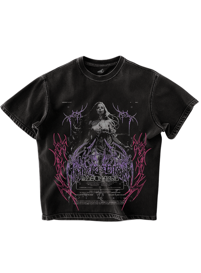 IMPERFECTION - BLACK OVERSIZE TEE