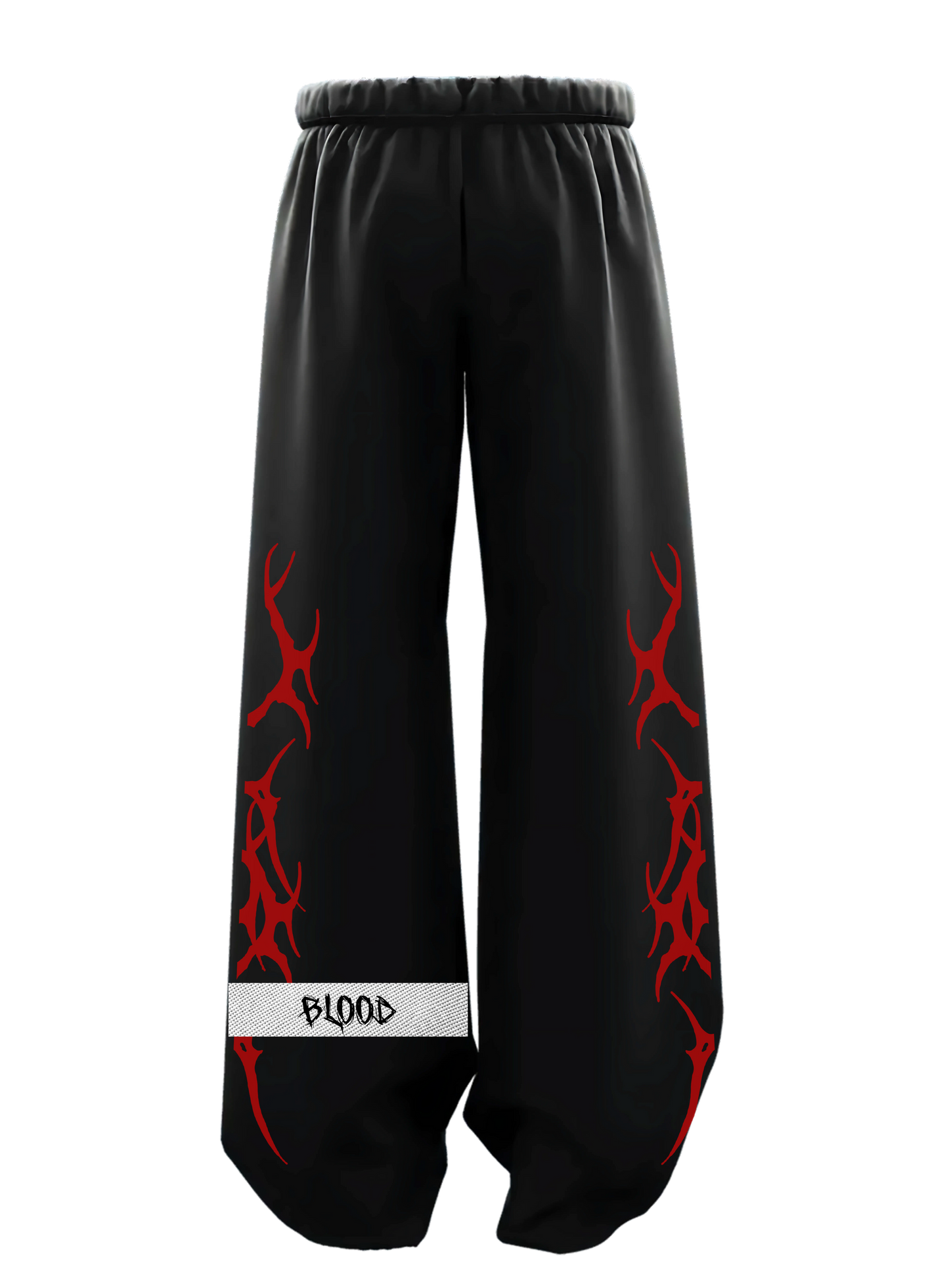 Black unisex cotton sweatpants with relaxed fit, elastic waistband, and side pockets  perfect for casual wear, gym, and loungewear in India, gothic , streetwear,streetstyle , menswear , women's wear