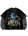 NIRVANA - BLACK/GREY FULL SLEEVES TEE