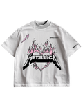 METALLICA - WHITE OVERSIZE TEE