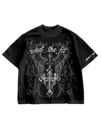CRYSTAL RELIC - BLACK OVERSIZED TEE