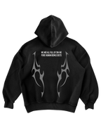 NARCISSIST - BLACK ZIP-UP HOODIE