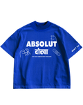 ABSOLUT DOKHA - BLUE OVERSIZED TEE