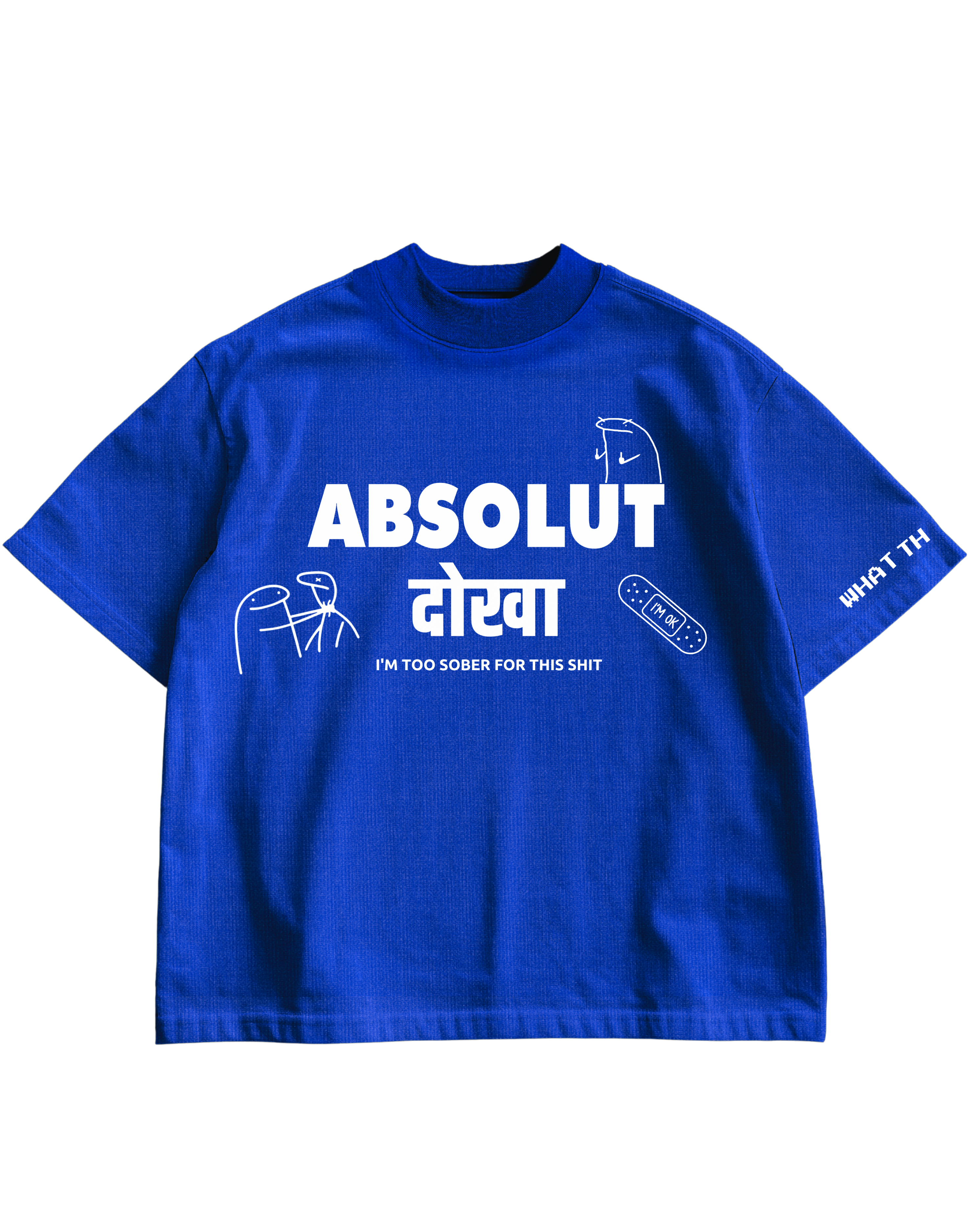 ABSOLUT DOKHA - BLUE OVERSIZED TEE
