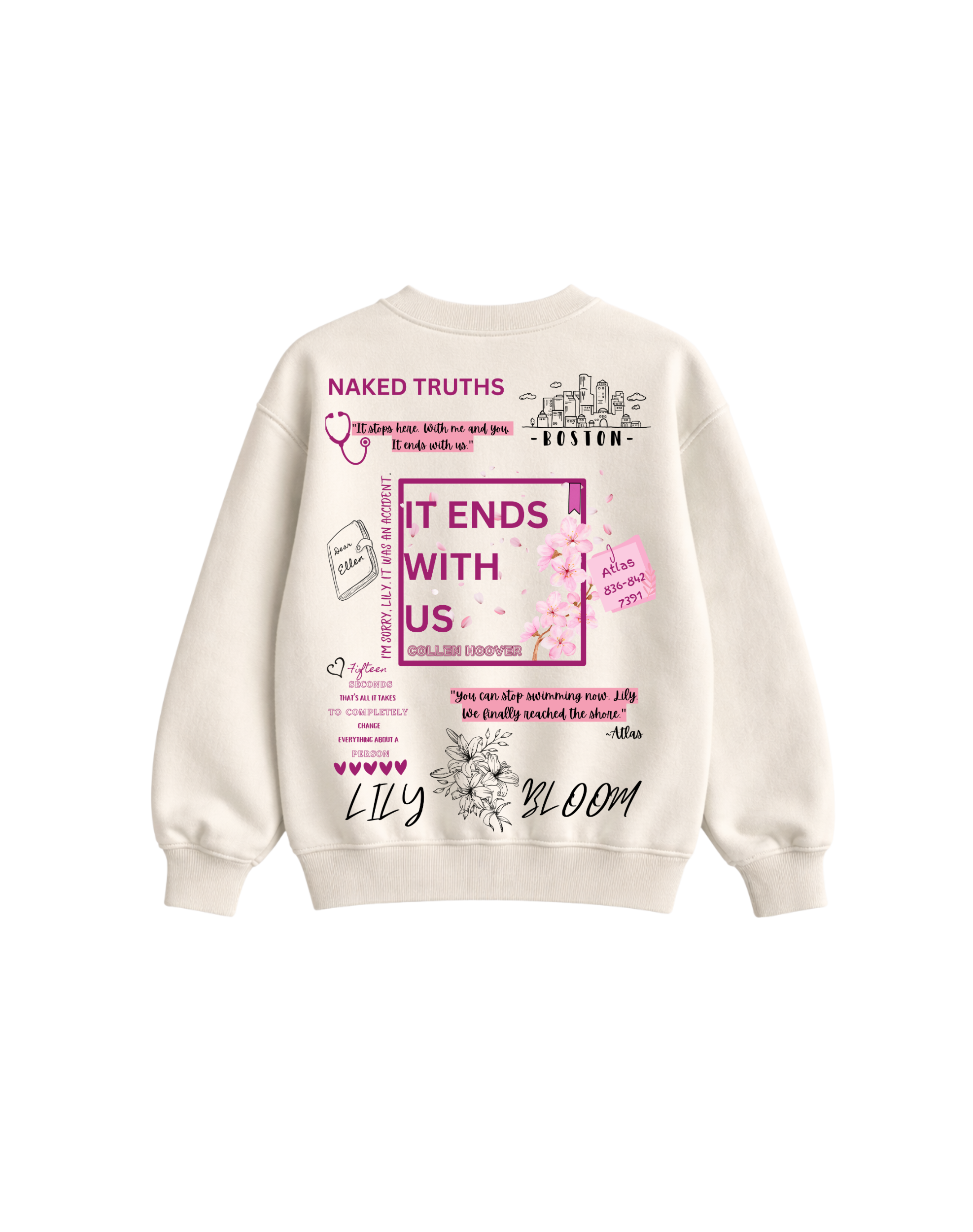 IT ENDS WITH US WHITE SWEATSHIRT
