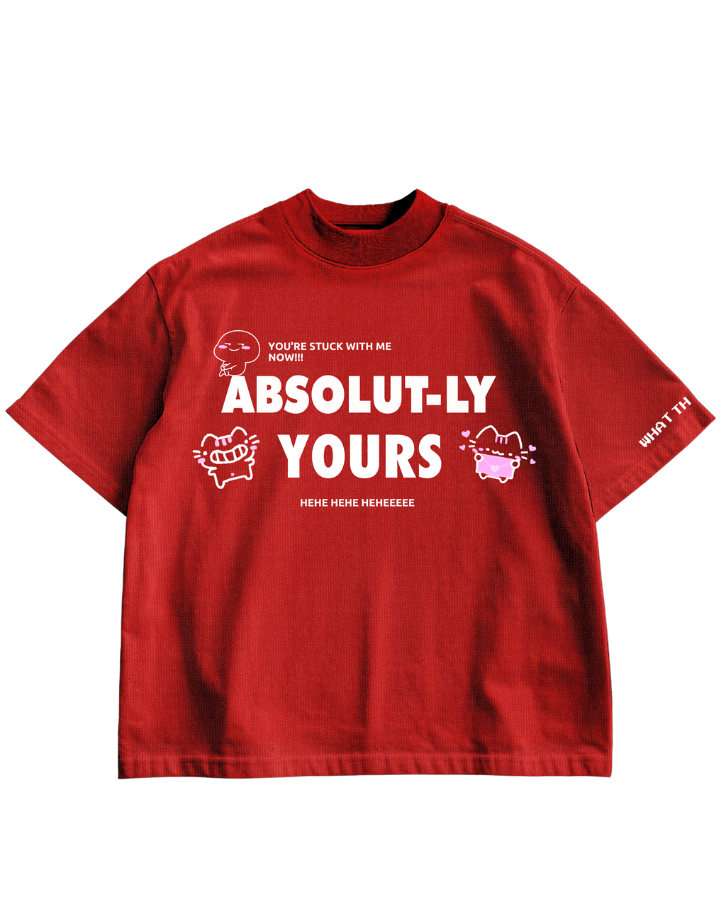 ABSOLUT-LY YOURS - RED OVERSIZED TEE