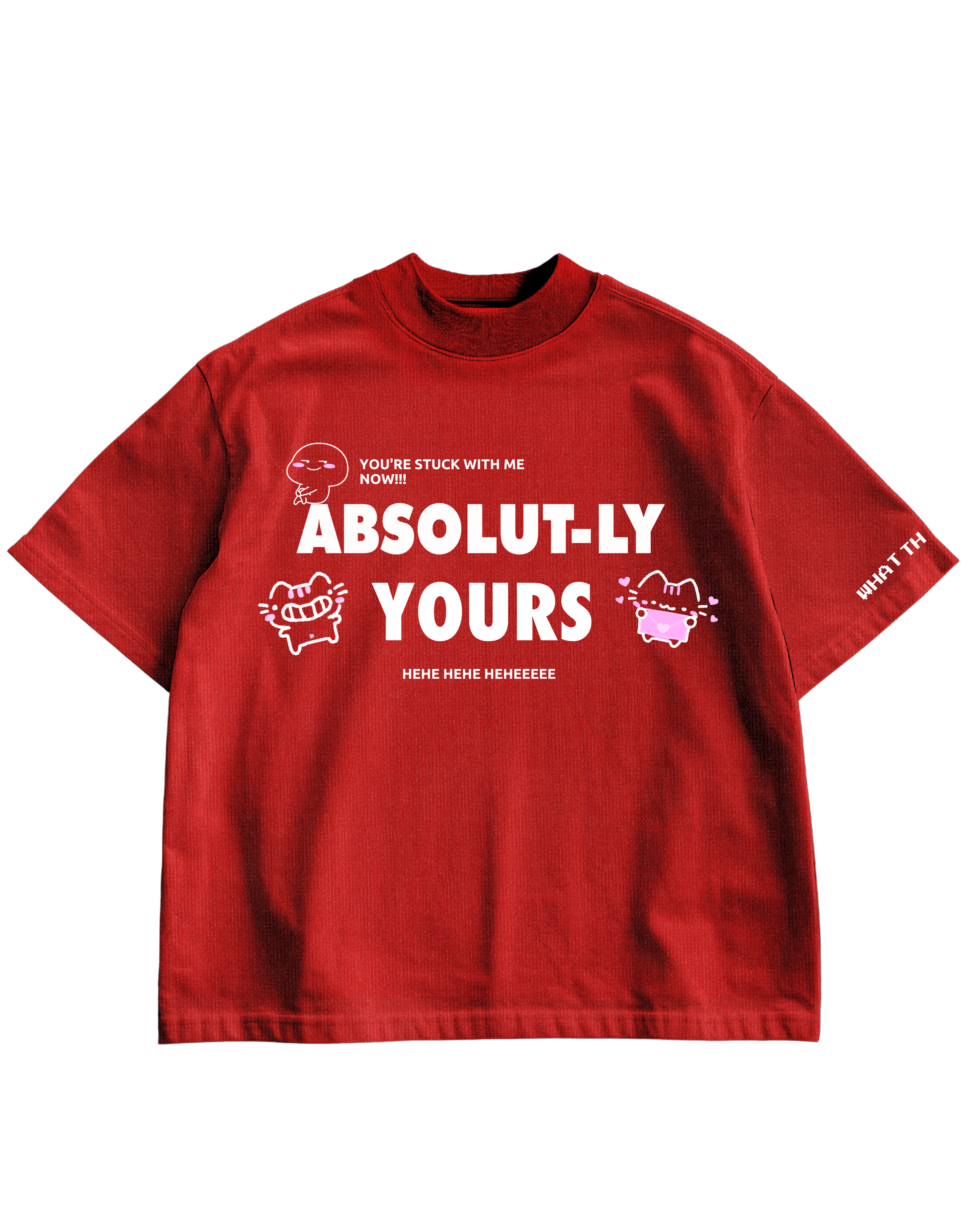 ABSOLUT-LY YOURS - RED OVERSIZED TEE