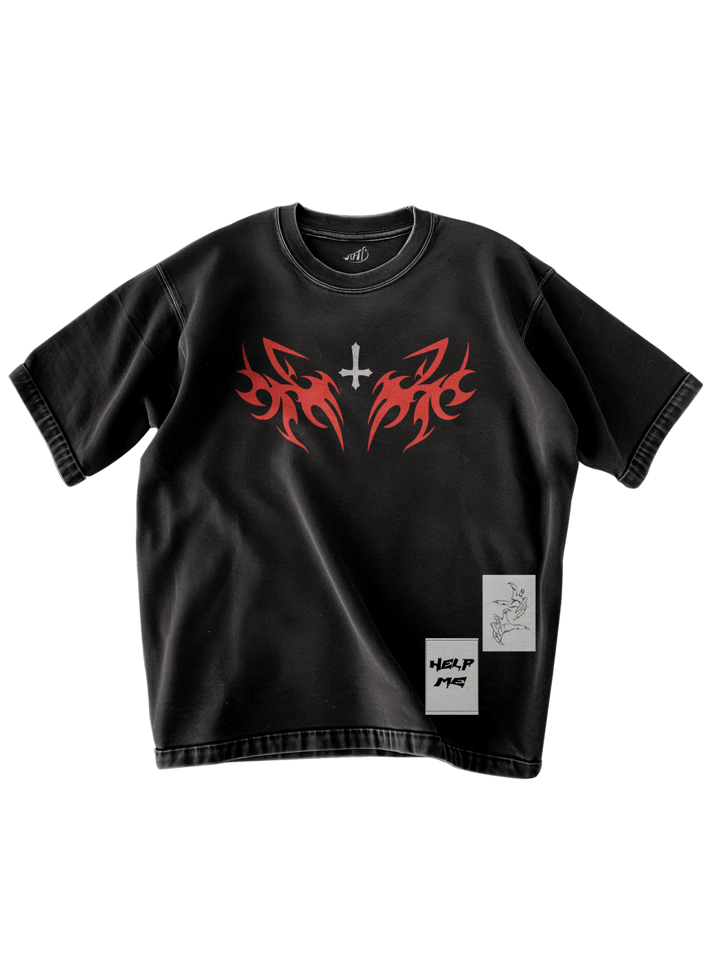 Trendy oversized black tee with bold graphic print – perfect streetwear for Gen Z in India, ideal for casual college and urban fashion looks