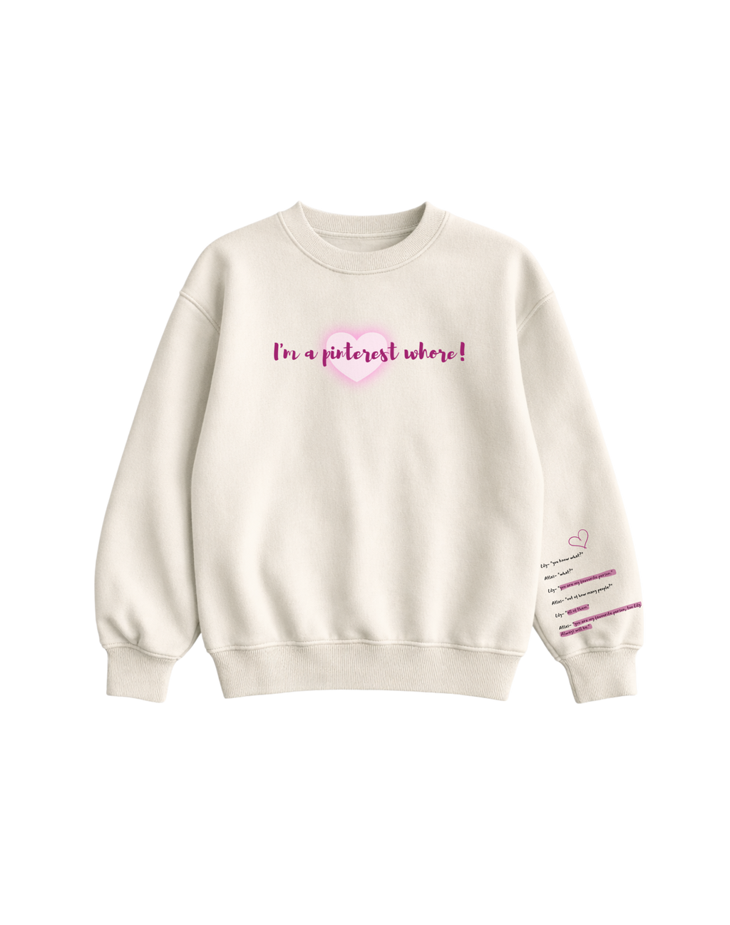 IT ENDS WITH US WHITE SWEATSHIRT