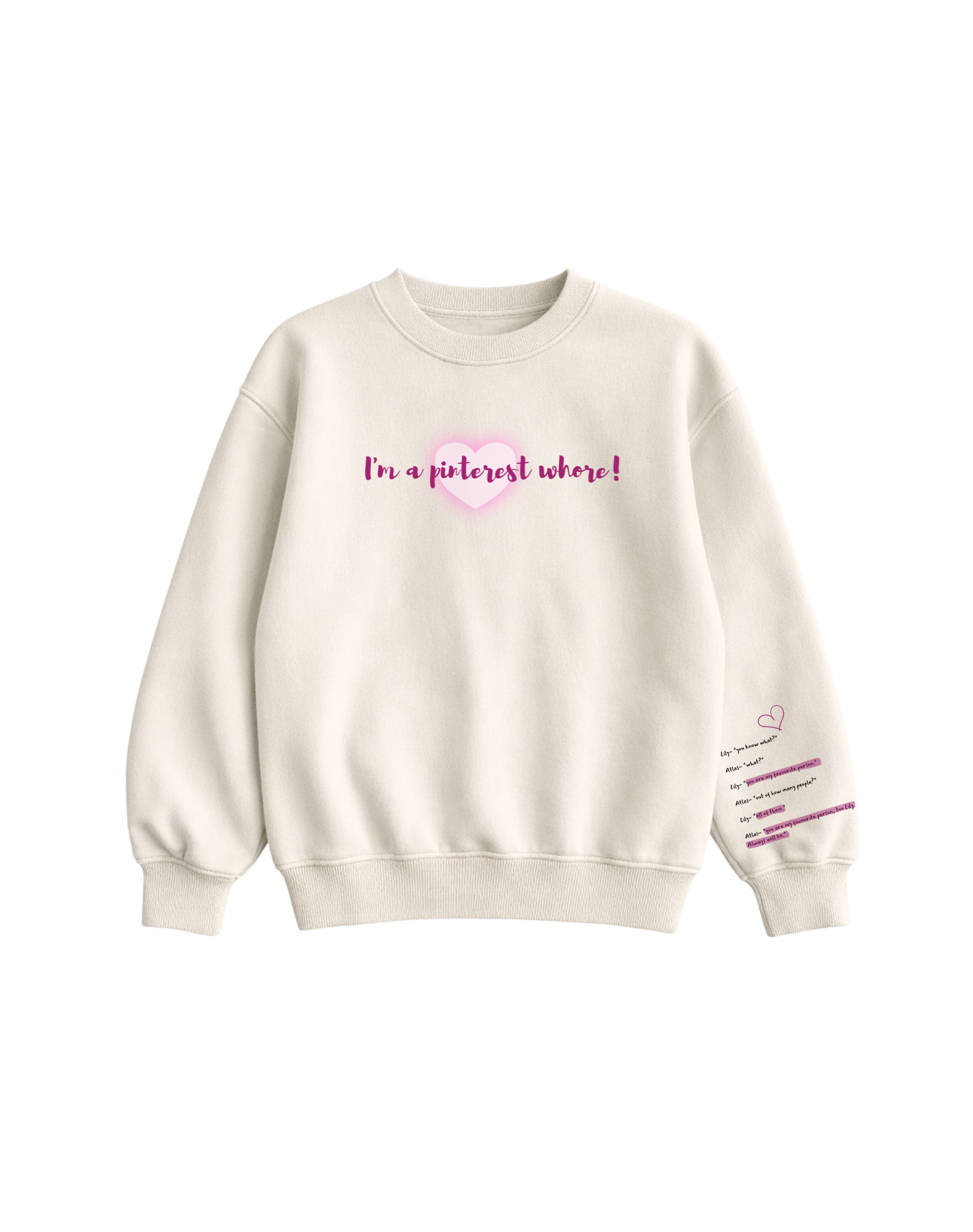 IT ENDS WITH US WHITE SWEATSHIRT