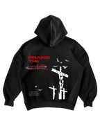 SAINT GOTHIC - BLACK OVERSIZED HOODIE