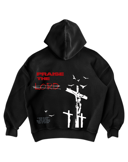 SAINT GOTHIC - BLACK OVERSIZED HOODIE