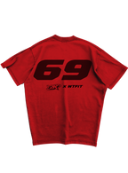 Y2K STARBOY - RED OVERSIZE TEE