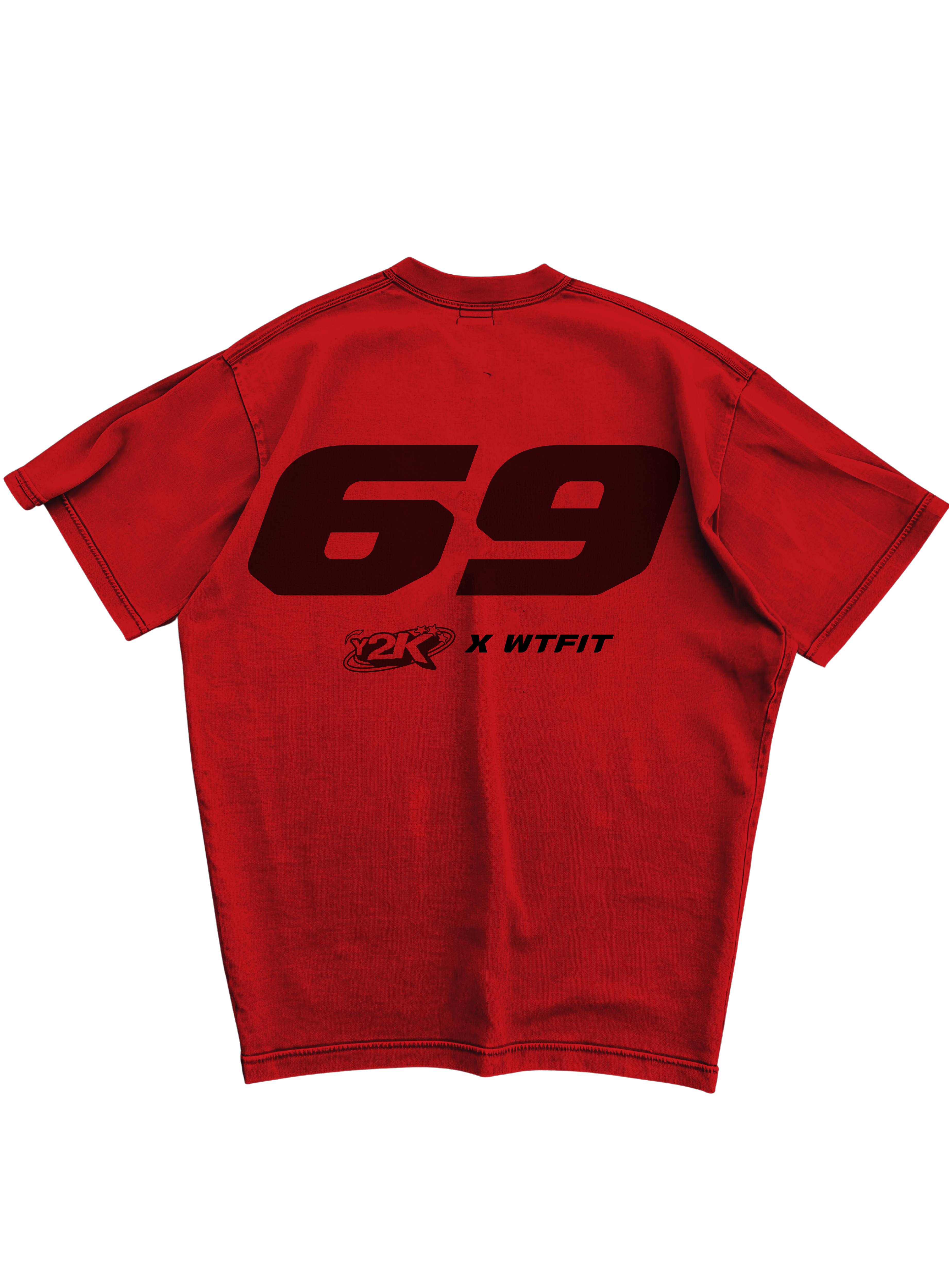 Y2K STARBOY - RED OVERSIZE TEE