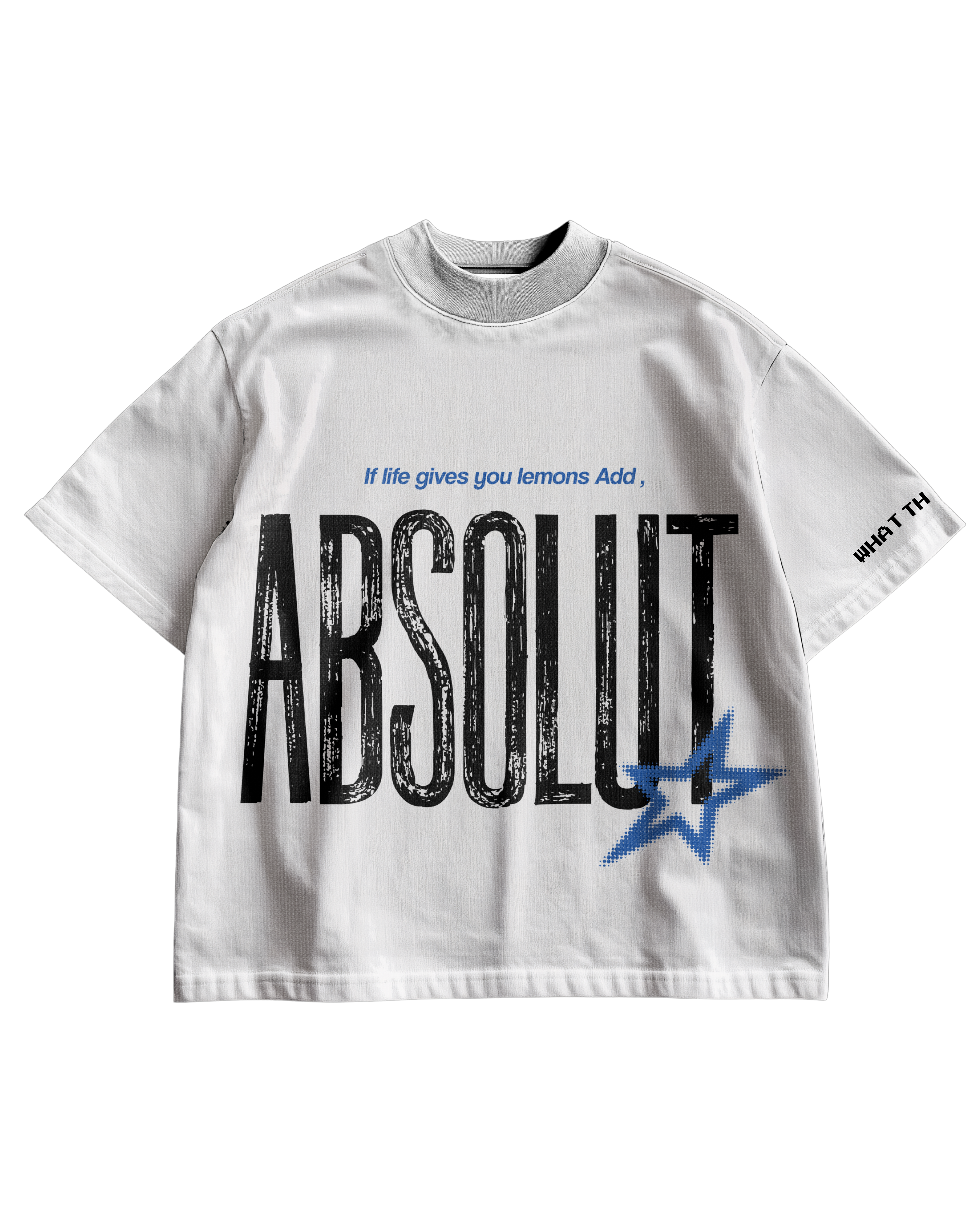 ADD THE ABSOLUT - WHITE OVERSIZED TEE