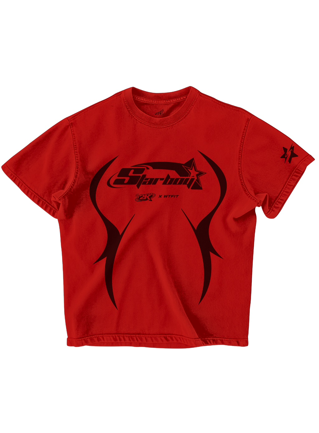 Trendy oversized red T-shirt with bold graphic print – perfect streetwear for Gen Z in India, ideal for casual college and urban fashion looks, aesthetic outfit, oversize tee unisex outfit