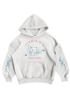 CINNAMOROLL - WHITE OVERSIZED HOODIE