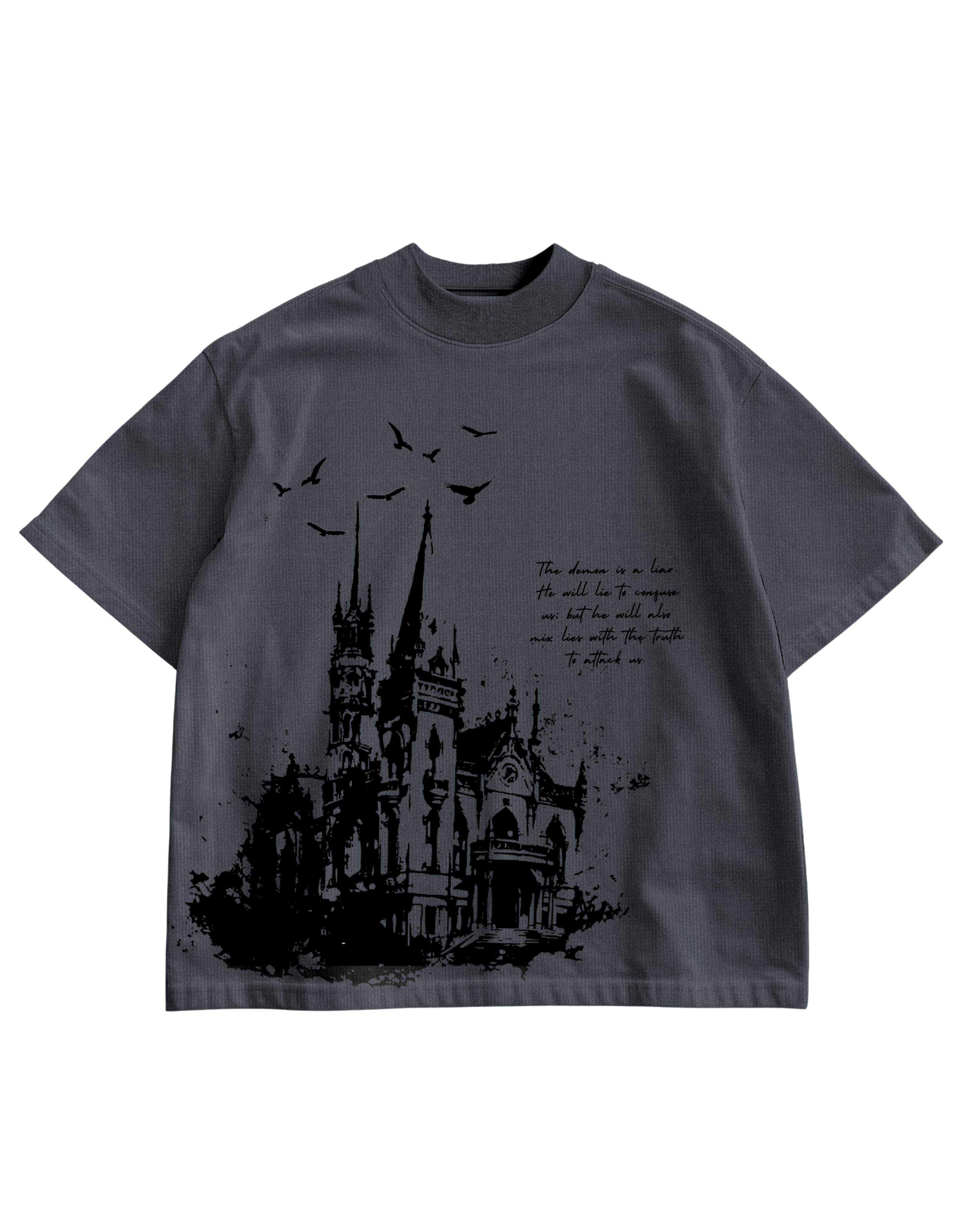 EXORCIST -  GREY OVERSIZE TEE