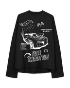 HOT WHEELS - BLACK FULL SLEEVES TEE