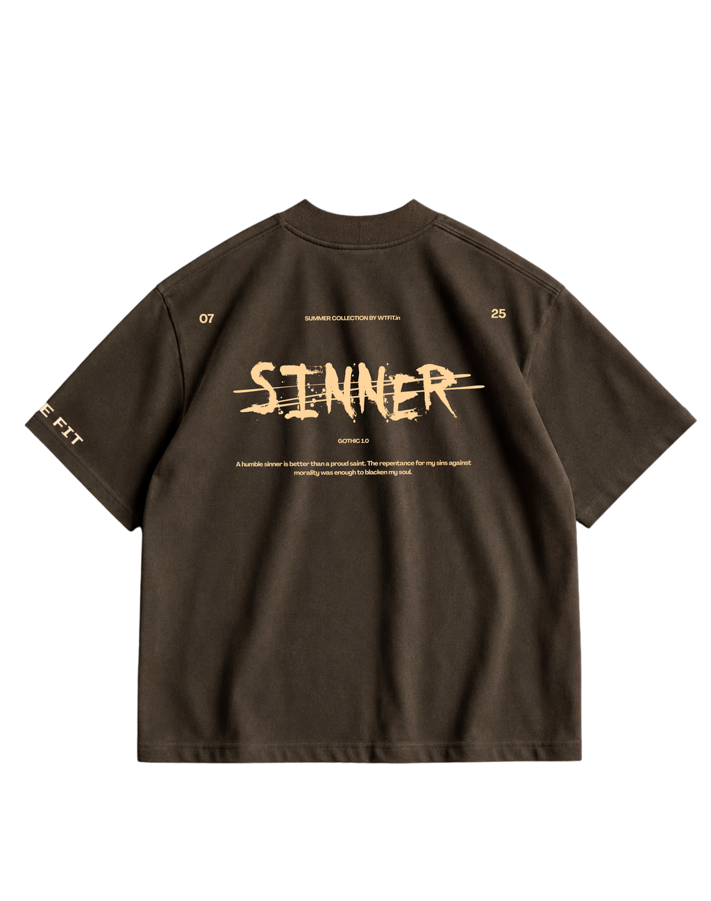 SINNER'S GOSPEL - OVERSIZE TEE