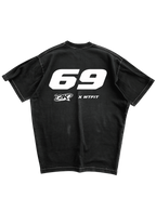 Y2K STARBOY - BLACK OVERSIZE TEE