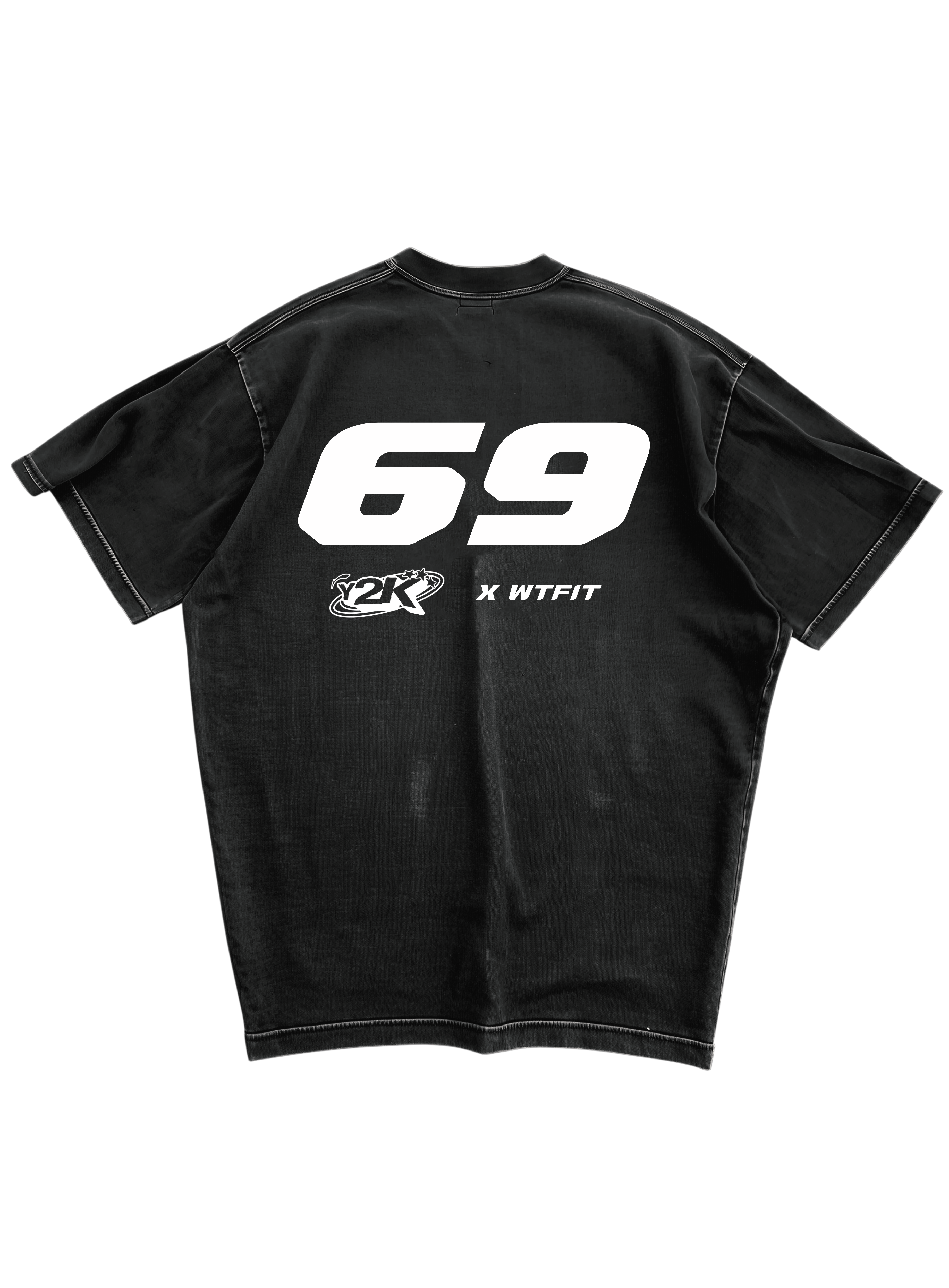 Y2K STARBOY - BLACK OVERSIZE TEE