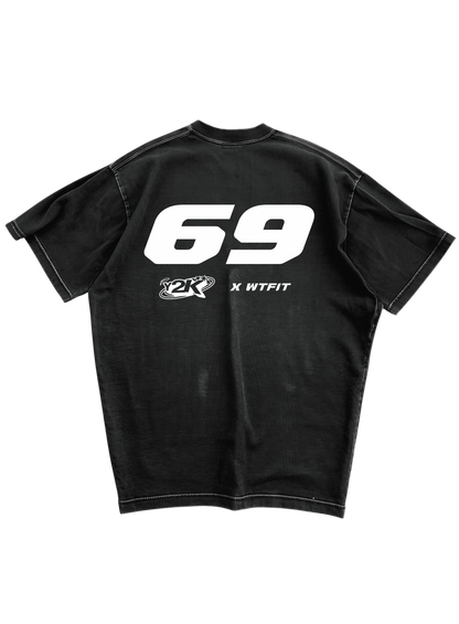 Y2K STARBOY - BLACK OVERSIZE TEE