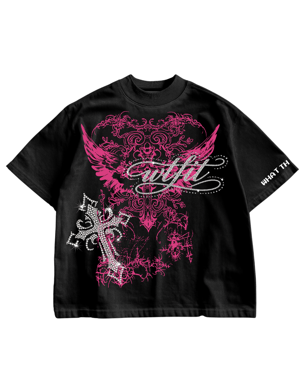HEAVEN VOLTAGE - BLACK OVERSIZED TEE