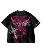 HEAVEN VOLTAGE - BLACK OVERSIZED TEE