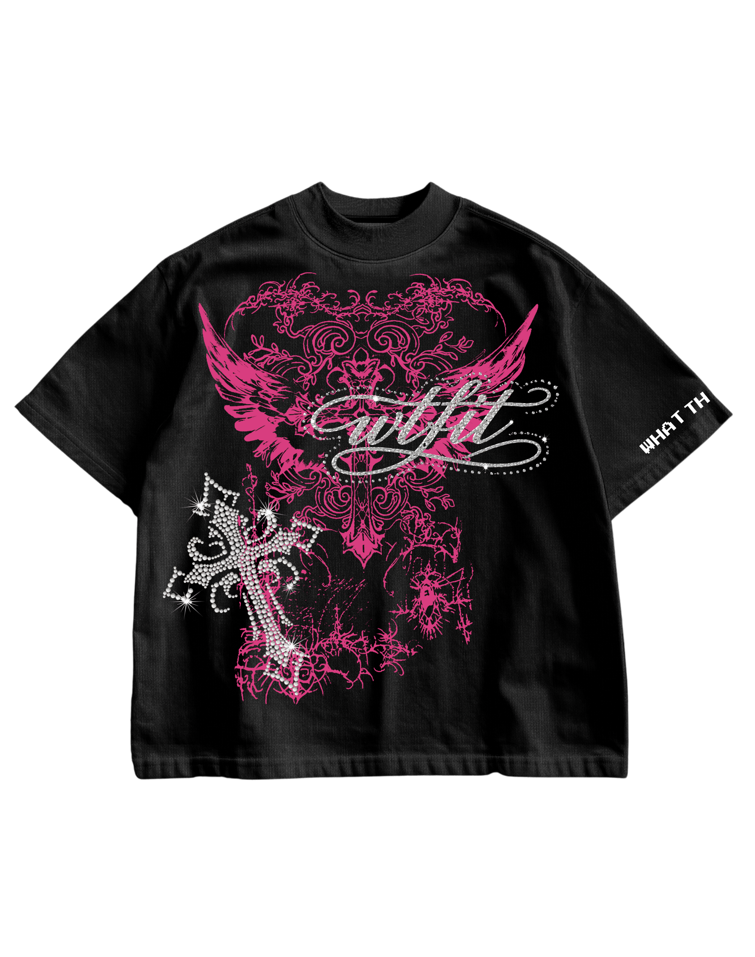 HEAVEN VOLTAGE - BLACK OVERSIZED TEE