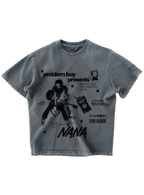NANA OSAKI -  GREY OVERSIZE TEE