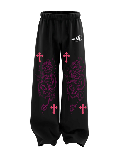 Black unisex cotton sweatpants with relaxed fit, elastic waistband, and side pockets perfect for casual wear, gym, and loungewear in India.