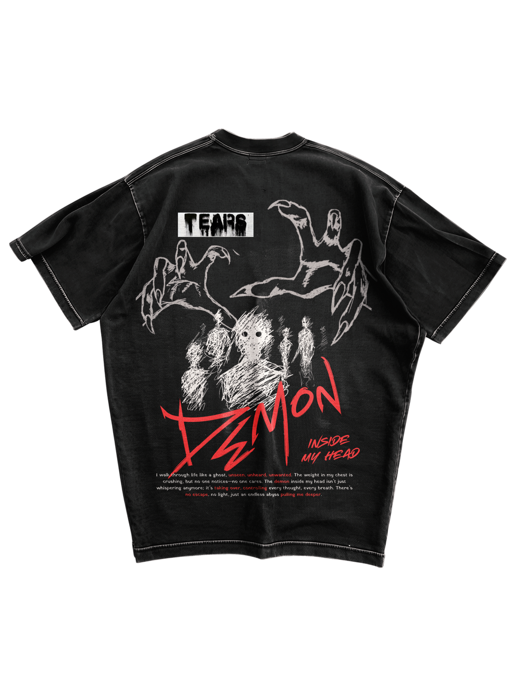 Trendy oversized black tee with bold graphic print – perfect streetwear for Gen Z in India, ideal for casual college and urban fashion looks