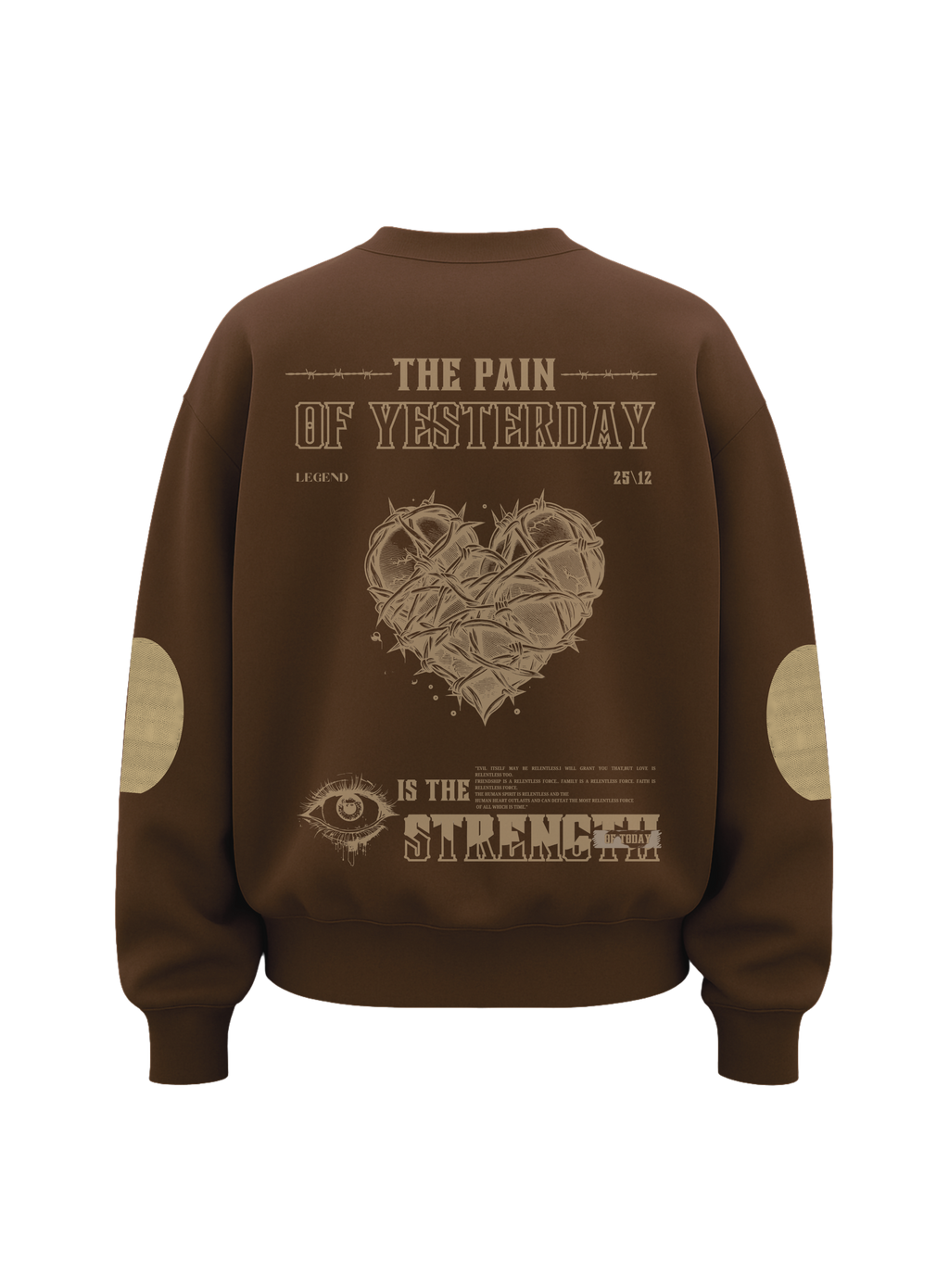 THE PAIN - PATCHWORK OVERSIZE SWEATSHIRT