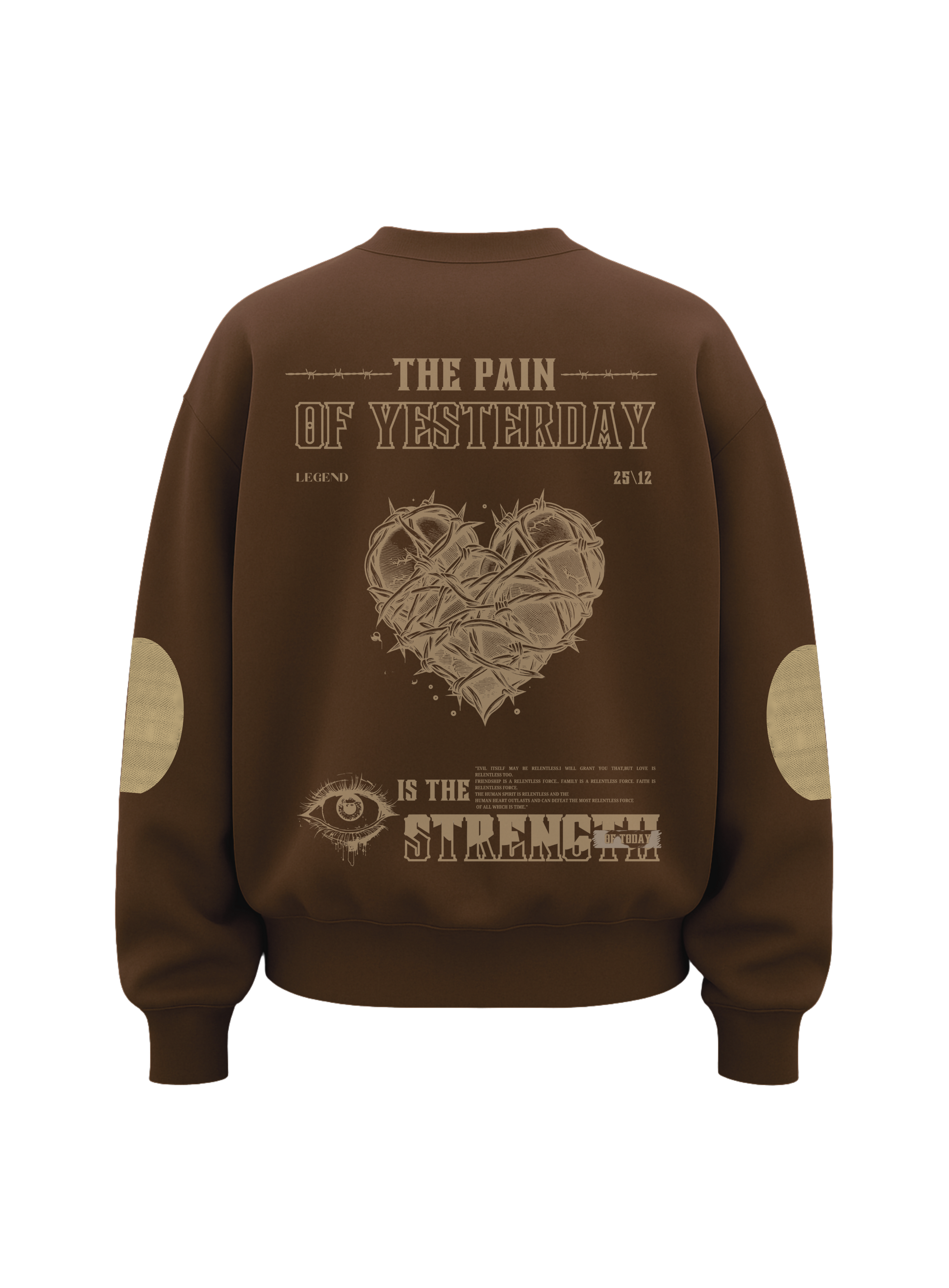 THE PAIN - PATCHWORK OVERSIZE SWEATSHIRT