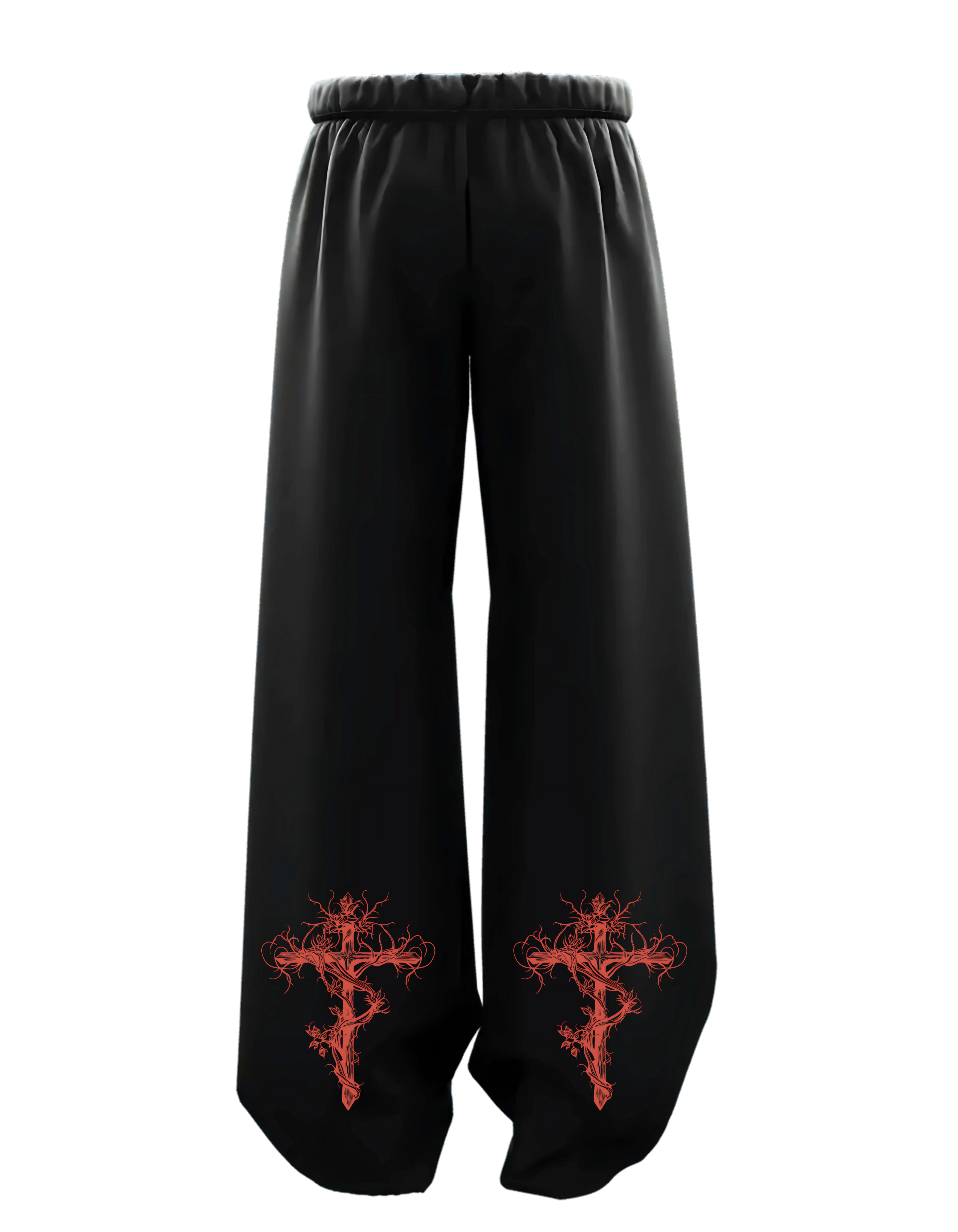 Black unisex cotton sweatpants with relaxed fit, elastic waistband, and side pockets  perfect for casual wear, gym, and loungewear in India, gothic , streetwear,streetstyle , menswear , women's wear