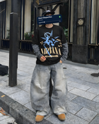 NIRVANA - BLACK/GREY FULL SLEEVES TEE